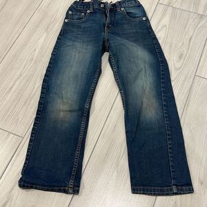 Boys Youth Levis Strauss 505 Regular Denim Red Tab Blue Jeans Size 7